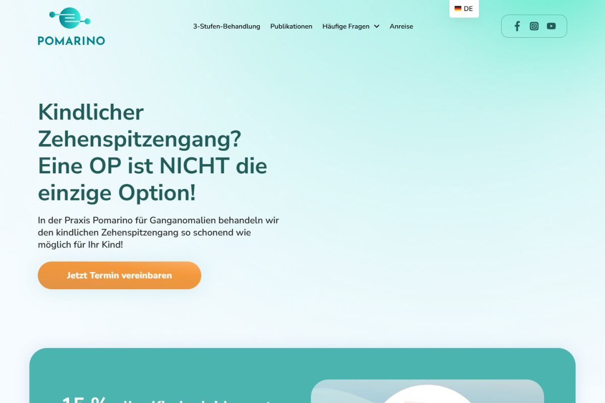Homepage of Praxis Pomarino