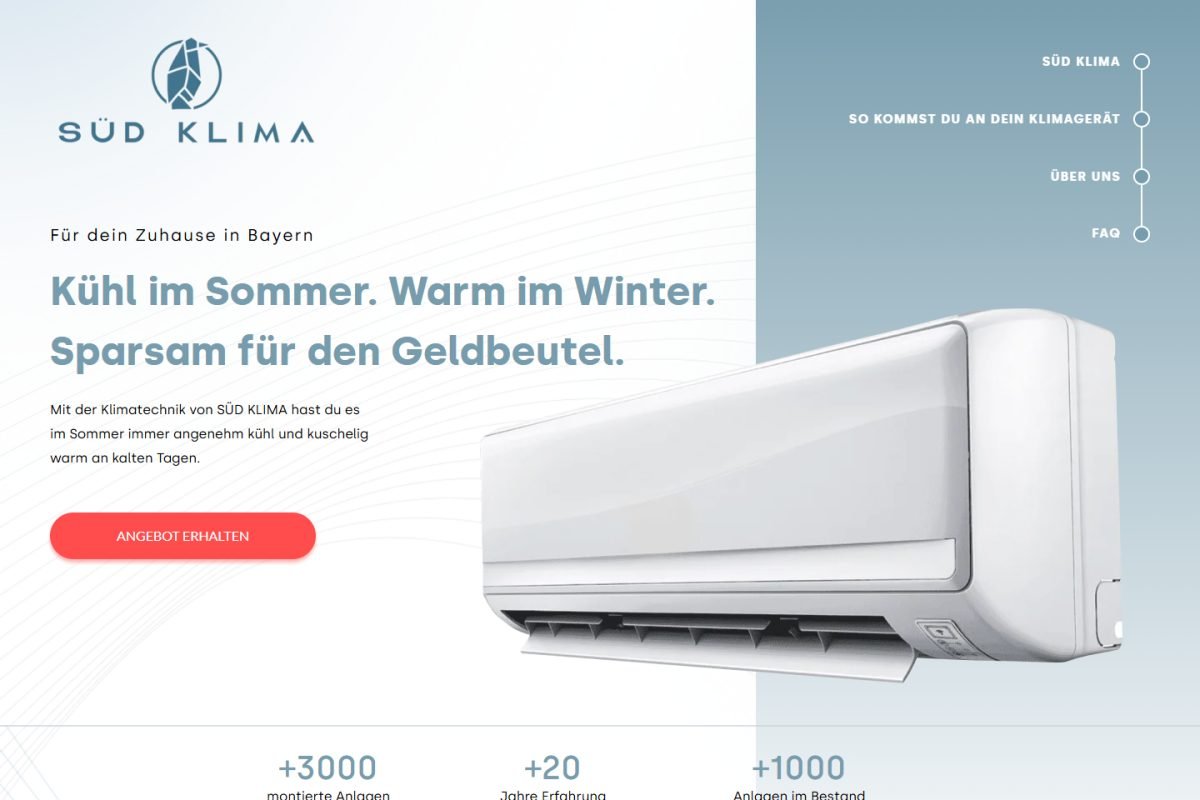 Homepage of SÜD-KLIMA