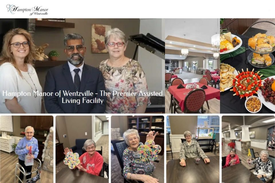 Screenshot of the Hampton Manor of Wentzville website